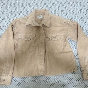 American Eagle Outfitters Beige Utility Jacket